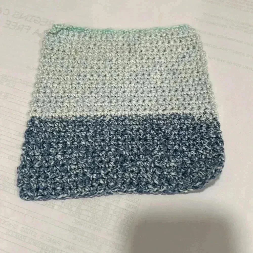Hand Crocheted Washcloth/Dishcloth - Set of 3